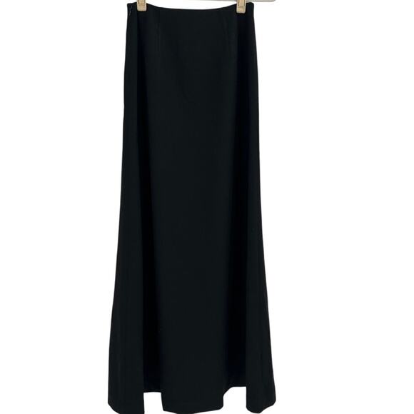 Reformation Women's Pitch Black Andi Low Rise Maxi Skirt Size 0 - Picture 4 of 9